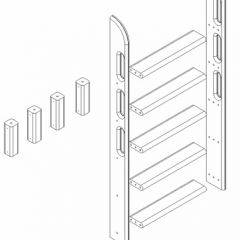 Кровать Сонечка 2-х ярусная (модульная) в Асбесте - asbest.mebel24.online | фото 12