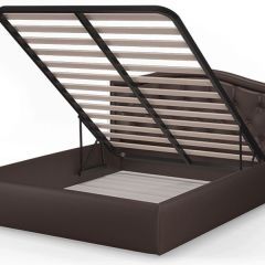 Кровать Стелла 1200*2000 NEO 10 (темно-коричневый) в Асбесте - asbest.mebel24.online | фото 4
