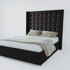 Кровать Венеция ЛЮКС с ПМ 1400 (экокожа кольт ч) в Асбесте - asbest.mebel24.online | фото 2