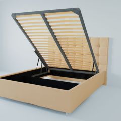 Кровать Венеция с ПМ 1200 (экокожа бежевая) в Асбесте - asbest.mebel24.online | фото