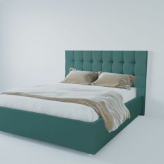 Кровать Венеция с ПМ 1200 (велюр бирюзовый) в Асбесте - asbest.mebel24.online | фото 2