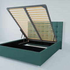 Кровать Венеция с ПМ 1200 (велюр бирюзовый) в Асбесте - asbest.mebel24.online | фото