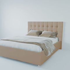 Кровать Венеция с ПМ 1800 (велюр светло-серый) в Асбесте - asbest.mebel24.online | фото 2