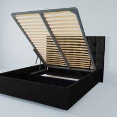Кровать Венеция с ПМ 2000 (экокожа кольт ч) в Асбесте - asbest.mebel24.online | фото