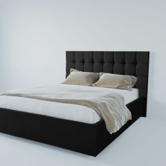 Кровать Венеция с ПМ 2000 (экокожа кольт ч) в Асбесте - asbest.mebel24.online | фото 2
