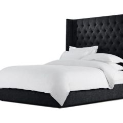 Кровать Версаль ЛЮКС с ПМ 1600 (экокожа кольт ч) в Асбесте - asbest.mebel24.online | фото