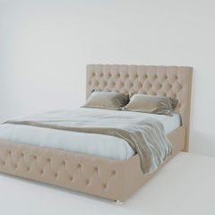 Кровать Версаль с ПМ 1200 (велюр светло-серый) в Асбесте - asbest.mebel24.online | фото