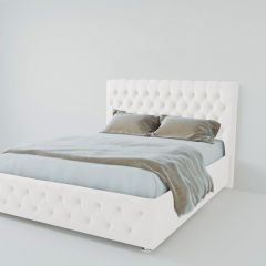 Кровать Версаль с ПМ 2000 (экокожа белая) в Асбесте - asbest.mebel24.online | фото