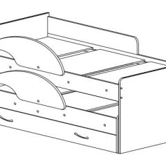 Кровать выкатная Радуга (Матрешка) 800*1600/1650 в Асбесте - asbest.mebel24.online | фото 15