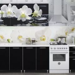 Кухня Фотофасад Белая Орхидея 2000 мм в Асбесте - asbest.mebel24.online | фото