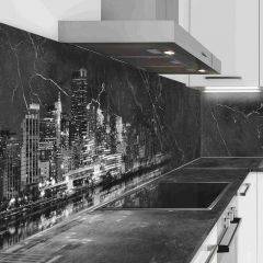 Кухонный фартук со столешницей (А-07) в едином стиле (3050 мм) в Асбесте - asbest.mebel24.online | фото 1
