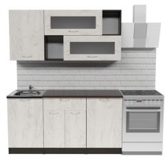 Кухонный гарнитур Лоретта стандарт 1600 мм в Асбесте - asbest.mebel24.online | фото 3