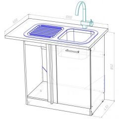 Кухонный гарнитур Ноктюрн мега прайм 1500х2700 мм в Асбесте - asbest.mebel24.online | фото 19