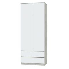 ЛОРИ Спальный гарнитур модульный (дуб серый/белый) в Асбесте - asbest.mebel24.online | фото 6