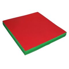 Мат гимнастический 1х1х0,08м цв. зеленый-красный в Асбесте - asbest.mebel24.online | фото