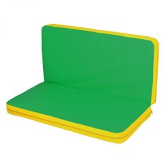 Мат гимнастический 1,15х1,15х0,08м складной цв. желтый-зеленый (к ДСК Мурзилка и Кубик) в Асбесте - asbest.mebel24.online | фото