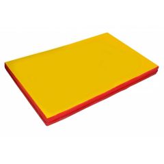 Мат гимнастический 2х1х0,1м цв. красный-желтый в Асбесте - asbest.mebel24.online | фото