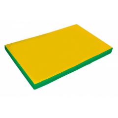 Мат гимнастический 2х1х0,1м цв. зеленый-желтый в Асбесте - asbest.mebel24.online | фото