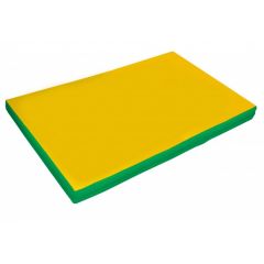 Мат гимнастический 2х1х0,05м цв. зеленый-желтый в Асбесте - asbest.mebel24.online | фото 1