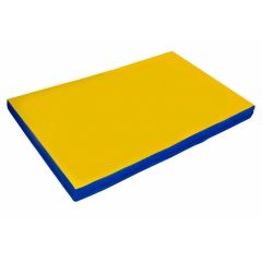 Мат гимнастический 2х1х0,08м цв. синий-желтый в Асбесте - asbest.mebel24.online | фото 1