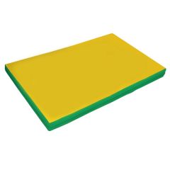 Мат гимнастический 2х1х0,08м цв. зеленый-желтый в Асбесте - asbest.mebel24.online | фото 1