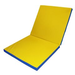 Мат гимнастический 2х1х0,08м складной цв. синий-желтый в Асбесте - asbest.mebel24.online | фото