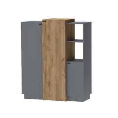 Модульная спальня Квадро (ЛДСП дуб крафт золотой) в Асбесте - asbest.mebel24.online | фото 6
