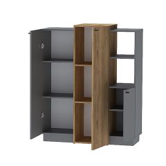 Модульная спальня Квадро (ЛДСП дуб крафт золотой) в Асбесте - asbest.mebel24.online | фото 7