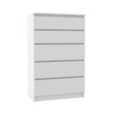 МОРИ МК 700.5 Комод (белый) в Асбесте - asbest.mebel24.online | фото 2