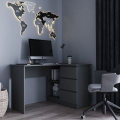 МОРИ МС-16 Стол угловой УНИ (графит) в Асбесте - asbest.mebel24.online | фото