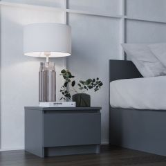 МОРИ ТПМ 400.1 Тумба прикроватная (графит) в Асбесте - asbest.mebel24.online | фото