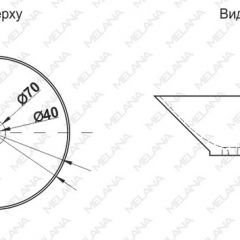 Накладная раковина melana mln-7020-b1+b18 (t4006hb1+b18 ) (сине-черная) в Асбесте - asbest.mebel24.online | фото 2