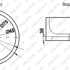 Накладная раковина melana mln-7076b (черная) в Асбесте - asbest.mebel24.online | фото 2