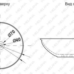 Накладная раковина melana mln-t4029-b15 в Асбесте - asbest.mebel24.online | фото 2