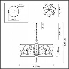 Подвесная люстра Odeon Light Elegante 4878/7 в Асбесте - asbest.mebel24.online | фото 4