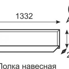 Полка навесная Венеция 11 бодега в Асбесте - asbest.mebel24.online | фото 2