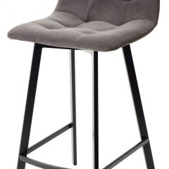 Полубарный стул CHILLI-QB SQUARE графит #14, велюр / черный каркас (H=66cm) М-City в Асбесте - asbest.mebel24.online | фото