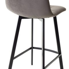 Полубарный стул CHILLI-QB SQUARE графит #14, велюр / черный каркас (H=66cm) М-City в Асбесте - asbest.mebel24.online | фото 2