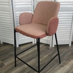 Полубарный стул NYX (H=65cm) VF109 розовый / VF110 брусничный М-City в Асбесте - asbest.mebel24.online | фото 1