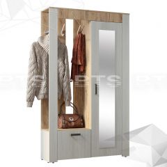 Прихожая Франк (Крафт/Ясень белый) в Асбесте - asbest.mebel24.online | фото 3
