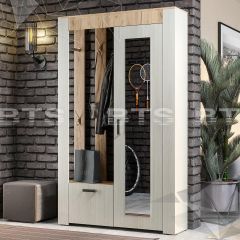 Прихожая Франк (Крафт/Ясень белый) в Асбесте - asbest.mebel24.online | фото 2