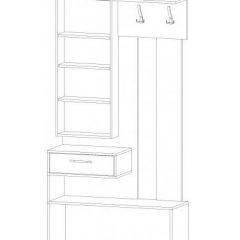 ИНФИНИТИ Прихожая Секция с зеркалом (ясень шимо комб.) в Асбесте - asbest.mebel24.online | фото 2