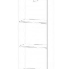 ИНФИНИТИ Шкаф-пенал (дуб вотан/белый) в Асбесте - asbest.mebel24.online | фото