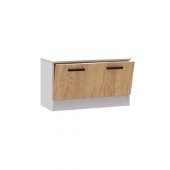 Прихожая Кевин Тумба 800 (Белый/Дуб крафт) в Асбесте - asbest.mebel24.online | фото 2