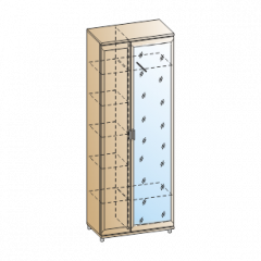 Прихожая Мелисса композиция 1 (Ясень Асахи) в Асбесте - asbest.mebel24.online | фото 2