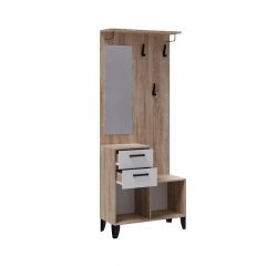 Прихожая Витра Центральная секция (Белый/Дуб сонома) в Асбесте - asbest.mebel24.online | фото 2