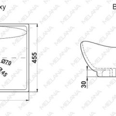 Раковина MELANA MLN-7211 в Асбесте - asbest.mebel24.online | фото 2