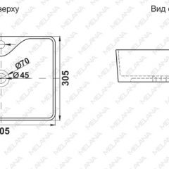 Раковина MELANA MLN-7291X в Асбесте - asbest.mebel24.online | фото 2