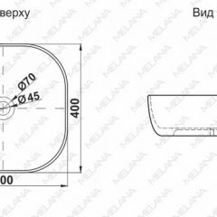 Раковина MELANA MLN-A500C в Асбесте - asbest.mebel24.online | фото 2