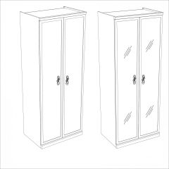 Шкаф 2-х ств с зеркалами Натали в Асбесте - asbest.mebel24.online | фото